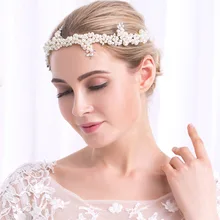 Повязка для волос, диадема для невесты Корона Свадебные аксессуары для волос ручной работы с украшением в виде кристаллов элегантное Очаровательное праздничное платье головной убор для женщин TS153