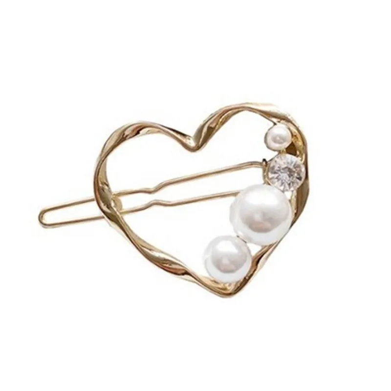 

Fashion Crystal Pearl Hair Clip Metal Hairclip Elegant Barrette Bobby Hair Pins Wedding Hair Styling Girl Hair Clip for Women