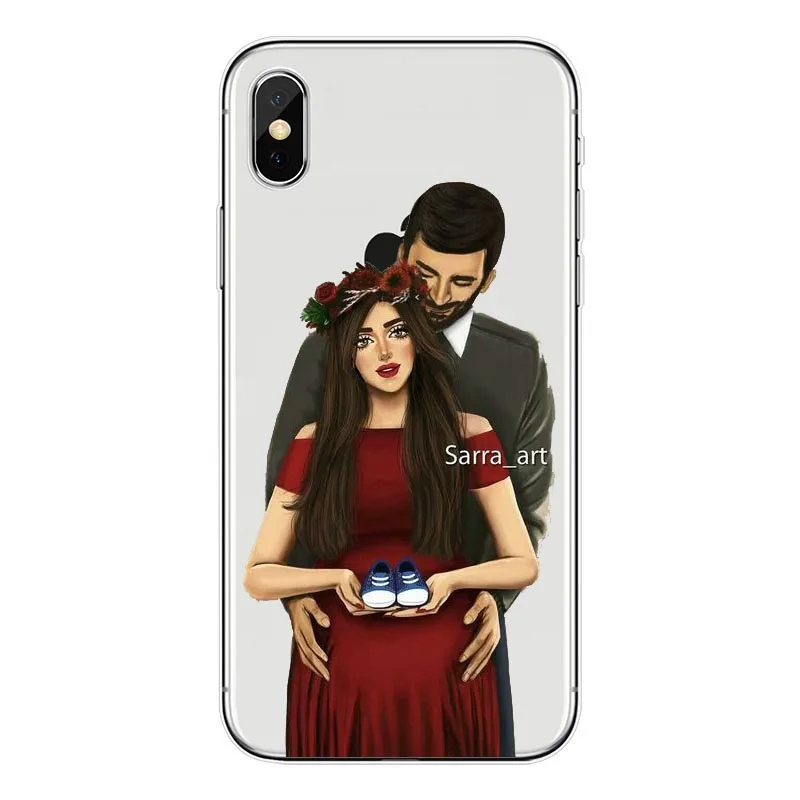 Shopping Girl Wedding Pregnant Woman Colorful Silicone Soft TPU Phone Case For iPhone X 10 XS 8 7 6 6S Plus 5S 5C SE XS Max XR