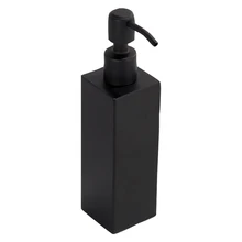 Черный диспенсер для жидкого мыла ручной работы из нержавеющей стали, аксессуары для ванной комнаты, оборудование для кухни, удобный современный