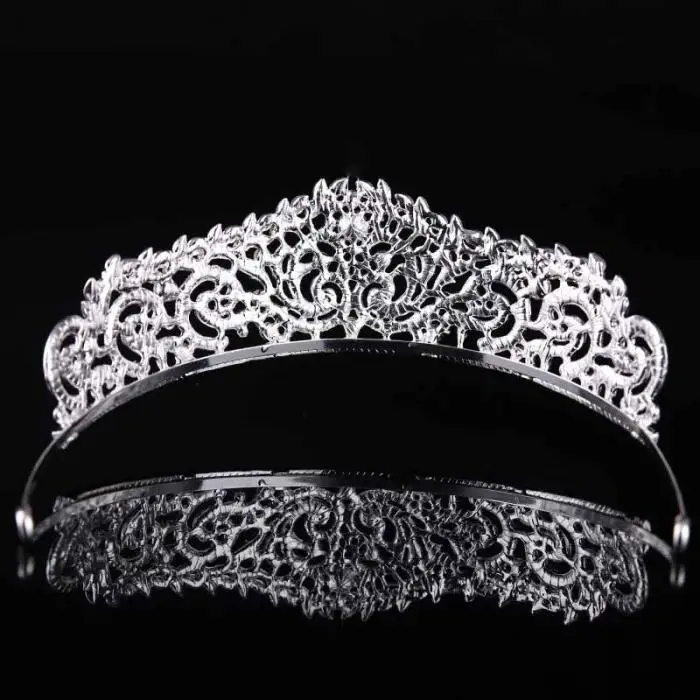 Дизайн Винтажный стиль барокко золото серебро кристалл тиара короны королевская принцесса диадема невесты Noiva Свадебные украшения