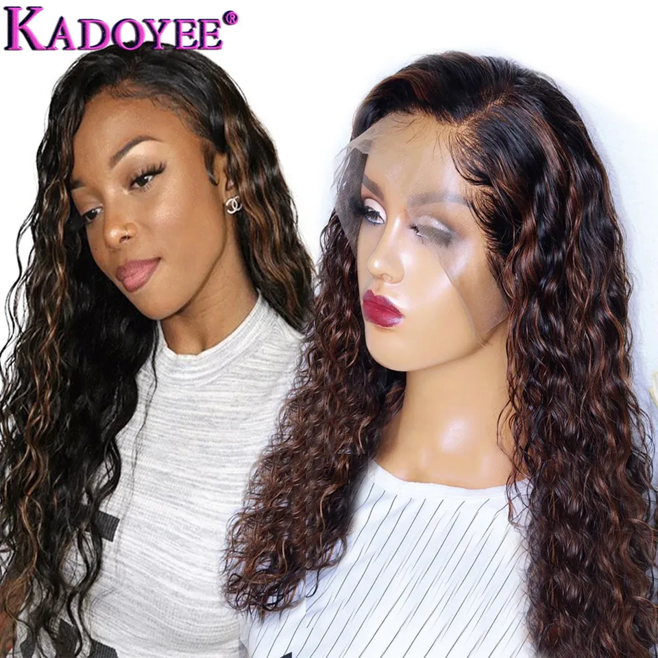 lace front human hair wigs with highlights