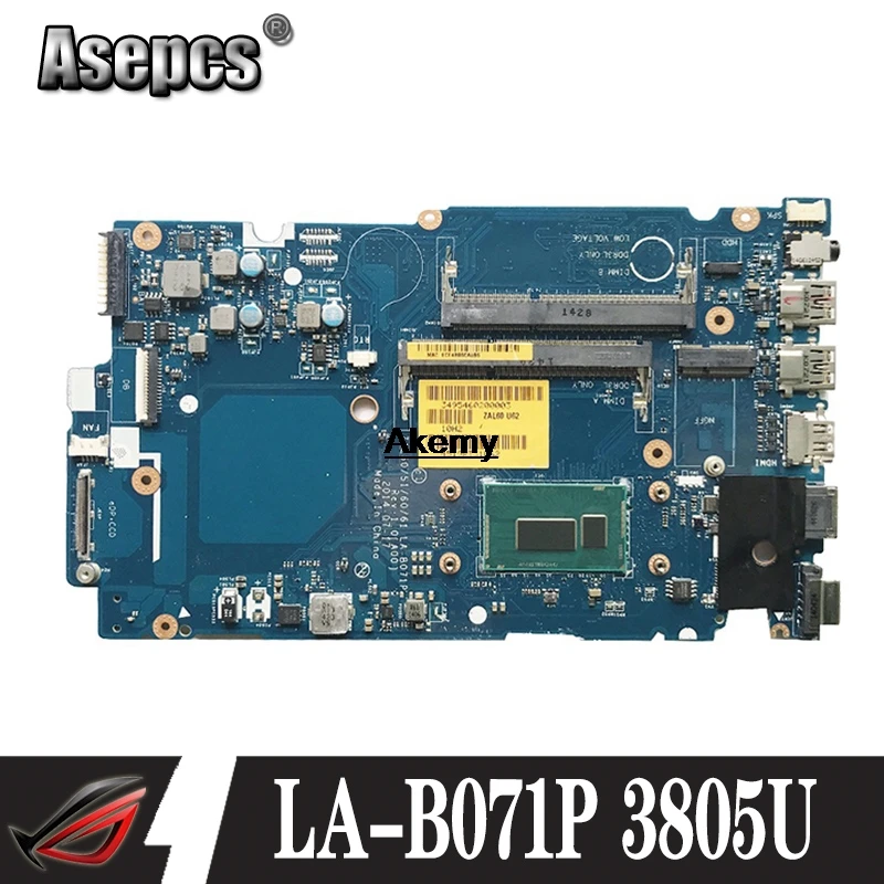 Для dell Latitude 3450 CN 019J9G 19J9G LA B071P материнская плата для ноутбука с SR210 3805U 100%