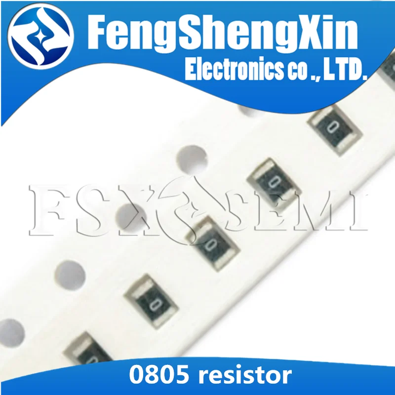 SMD Resistors 0R-10M 1/8W 0 1 10 100 150 220 330 ohm 1K 2.2K 10K 100K 0R 1R 10R 100R 150R 220R 330R 100pcs/lot
