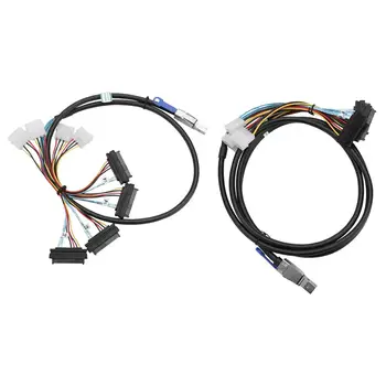

G0502 Server High Density Mini SAS SFF-8644 to 4x SFF-8482 Cable 1m 2m