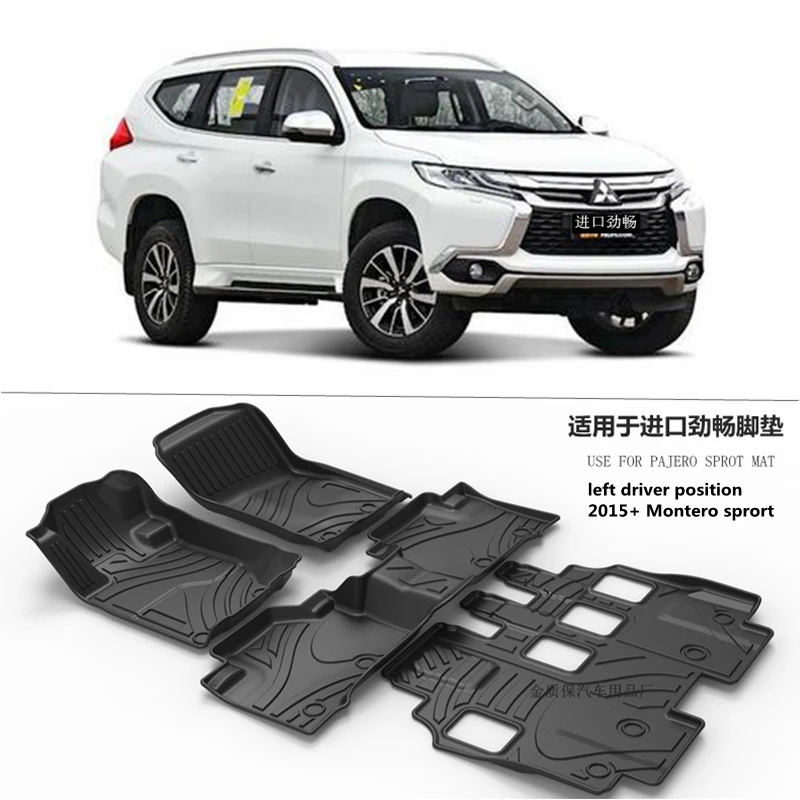 Use for Mitsubishi Montero Sport custom car AllWeather TPO car Floor
