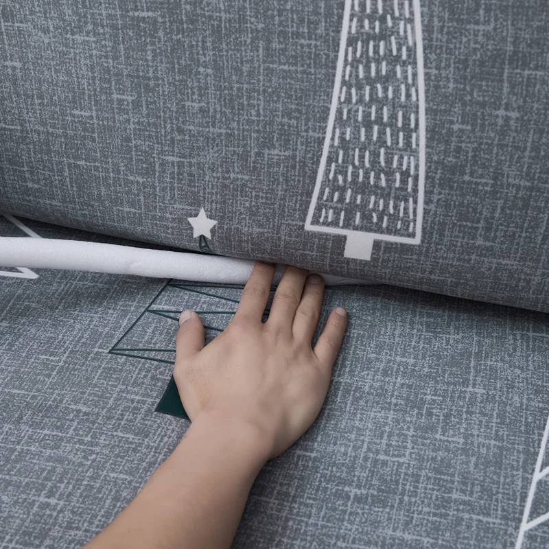 2 шт. принтованные Чехлы для углового дивана универсальные эластичные l ...