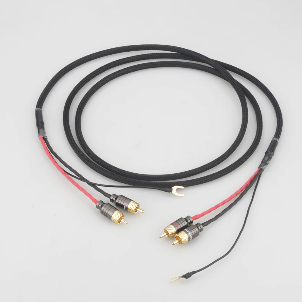 Новый Hi End аудио RCA кабель независимого экранированного сигнала линии LP Виниловый