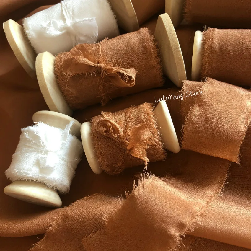 Шелковая шифоновая лента для оболочки подарков украшение дома бант волос