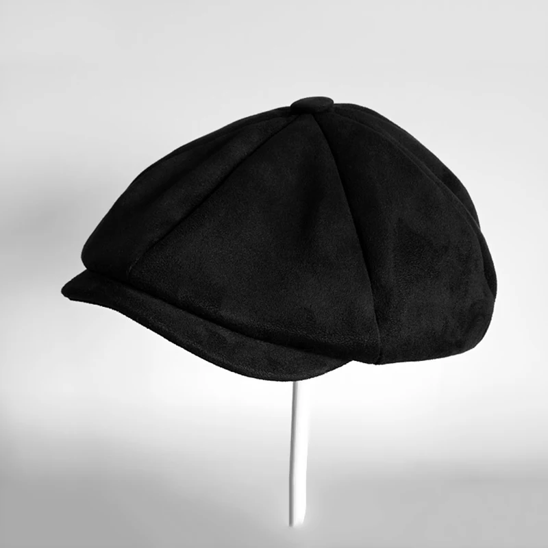 Высококачественная замшевая Кепка Newsboy s, мужская серая кепка большого размера с плоской окружностью головы, женская кепка в британском стиле Гэтсби, осенне-зимние шапки BLM114