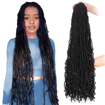 

18 Inch Faux Locs Crochet Hair Faux Locs Crochet Hair Soft Faux Locs Hair Fiber Crochet Dreadlock Hair Extensions for Women