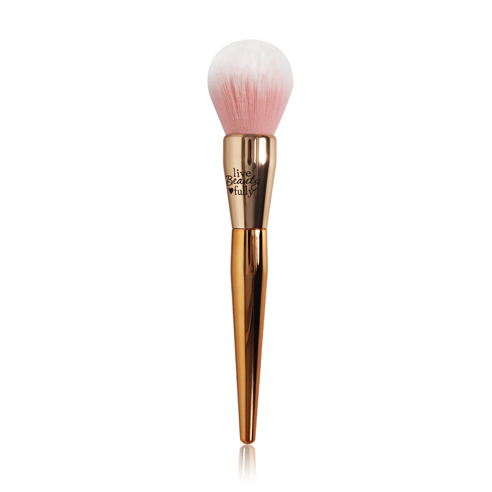 Розовое золото It Cosmetic 225 большая Рассыпчатая компактная пудра мягкая кисточка для макияжа Румяна Кисть для макияжа лица