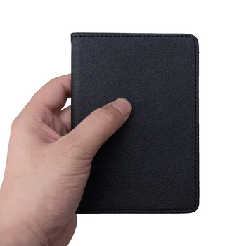 

2019 New Unisex Solid Color Travel Passport Holder Cover Credit ID Card Holder PU Leather Ticket Pouch Bag Card Wallet Protector