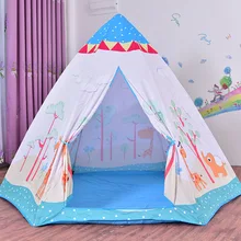 Гексагональная палатка для племени воинов, детский игрушечный домик Вигвама, палатка для детей в помещении, игровой домик для младенцев