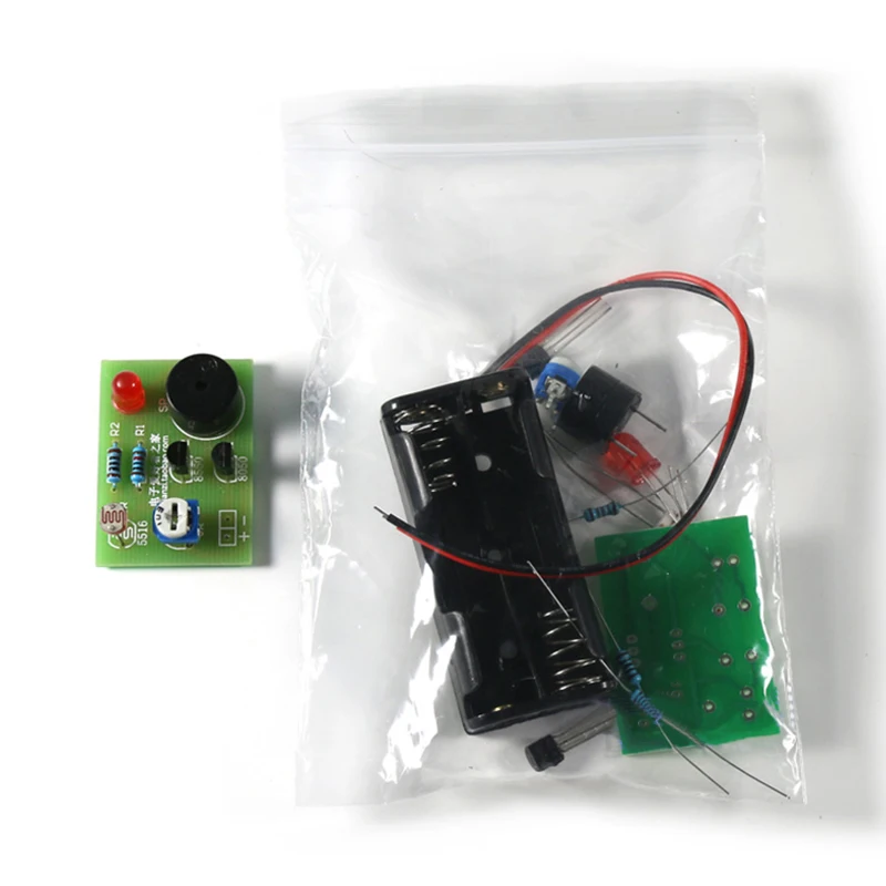 Светочувствительный звуковой светильник сигнализация DIY Kit электронное