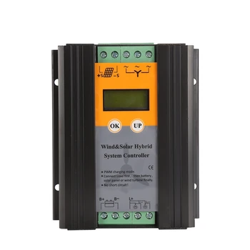 

TOP 12V LCD Screen Power Electrical PWM Charge Automatic Energy Generator Overload Protection Wind Solar Hybrid Controller (300W