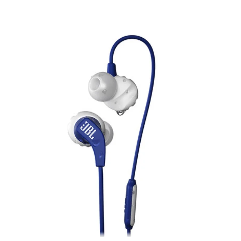 JBL Endurance Run Sports In-Ear Earphone with IPX5 waterproof key control microphone xtreme earphones - Color: Blue