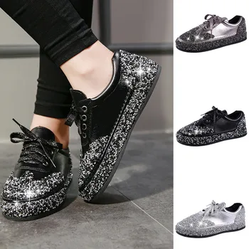 

Flats Women 2020 Women's Ladies Fashion Casual Comfortable Paillette Flat Casual Shoes Flats Mujer Dropshipping