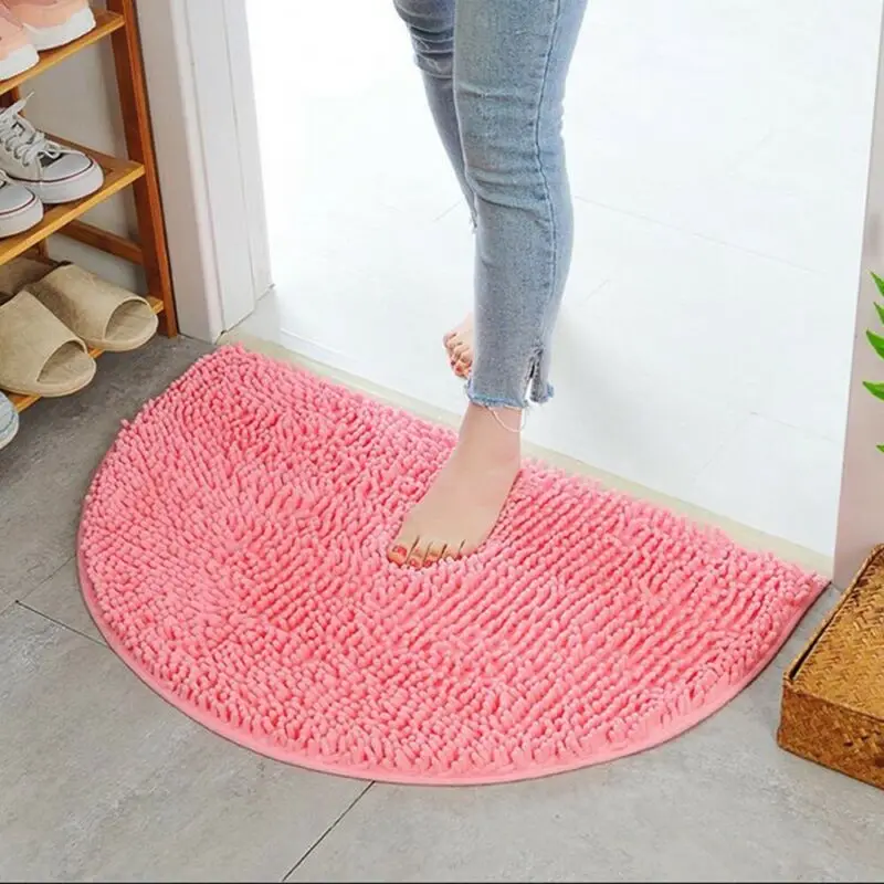 

Semi Circle Home Indoor Doormat Indoor Super Absorbs Doormat Non Slip Door Mat for Small Front Door Inside Floor Dirt Trapper