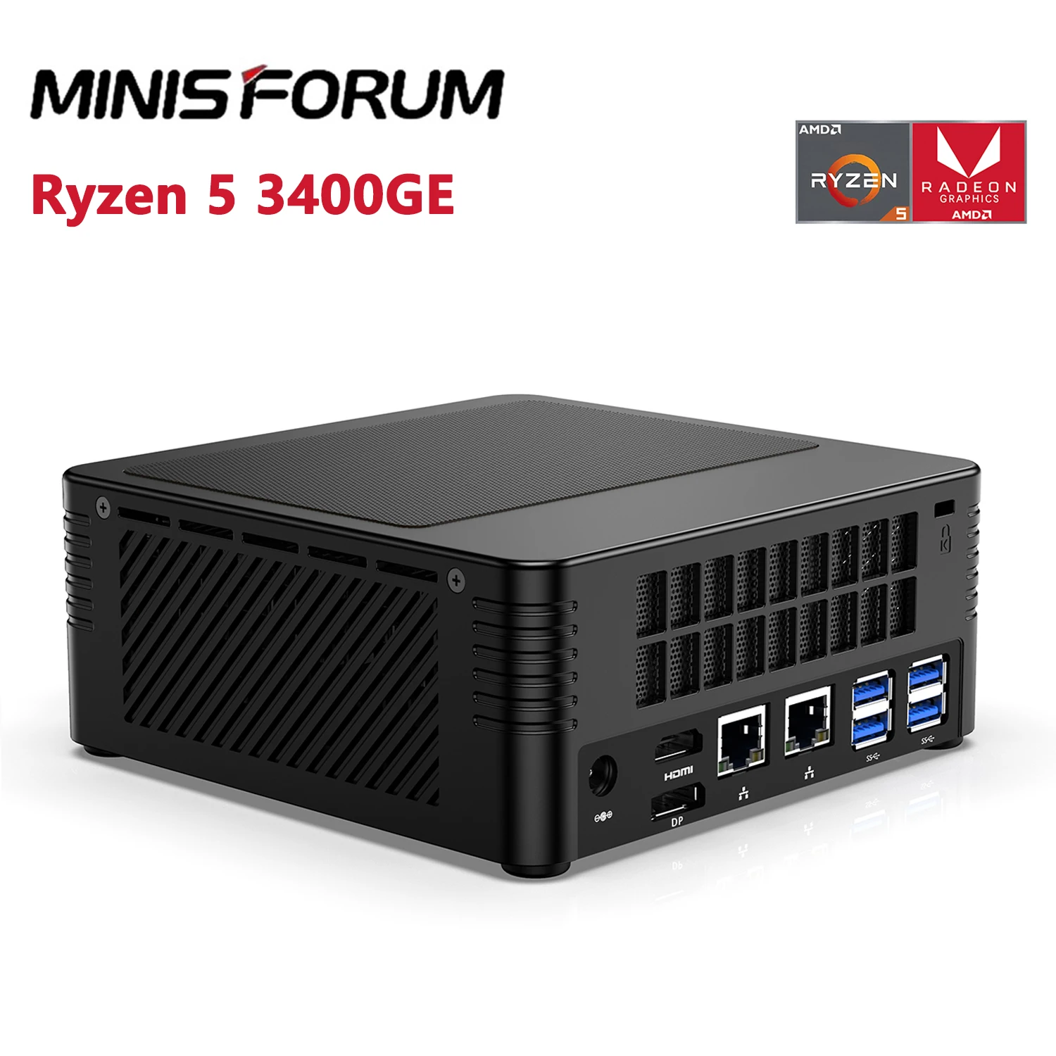 MINISFORUM X300 Ryzen R5 3400GE Mini PC Windows 10 Pro 16GB 512GB SSD WIFI 6 Bluetooth 5.1 Game Computer
