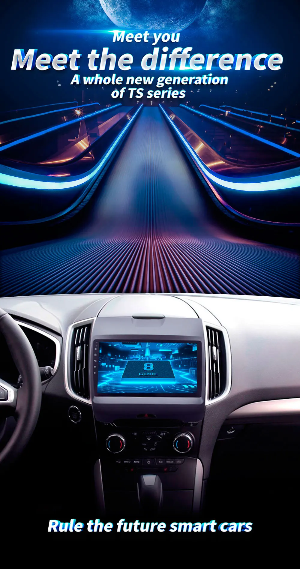 4G Lte Android 9,0 Автомобильный мультимедийный навигатор gps dvd-плеер для Ford Edge- лет ips экран радио