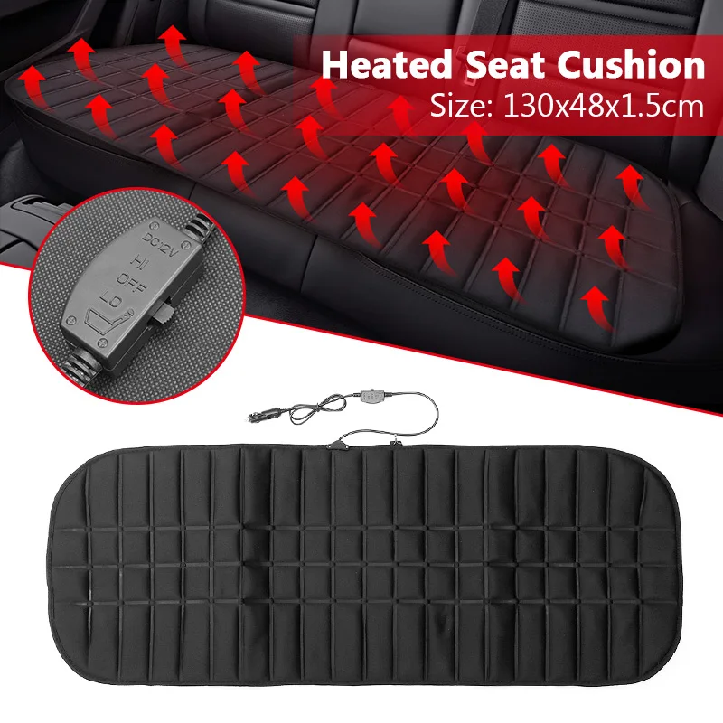 Comprar Funda de cojín de asiento de calefacción trasera con calefacción trasera 12v 42W calentador de Auto de invierno accesorios de automoción