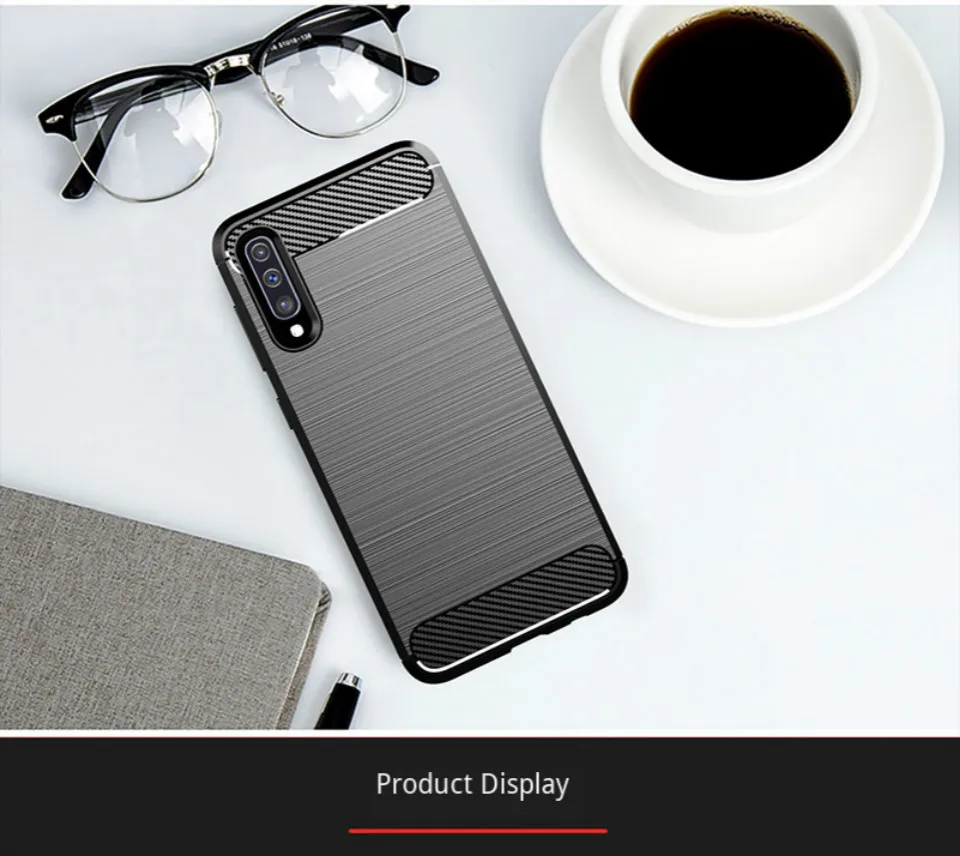 Чехол для телефона для samsung Galaxy A50S защита из углеродного волокна узор силиконовый Ударопрочный Мягкий