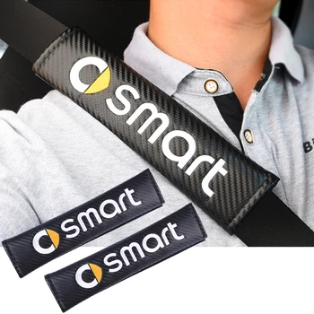 

2pcs For Smart Fortwo Forfour 453 451 450 Crossblade City Cabrio City-Coupe Roadster Car Safety Belt Covers Seat Belt Case