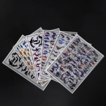 5pcs Ocean Shell Fish Dolphin Whale Transparent Material With Use Of Epoxy Mold Tools Filling Stickers For DIY Jewelry Making