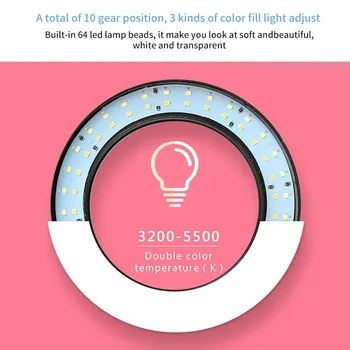 

new Dimmable Ring Fill Light Lamp Video Make-Up Selfie Camera Phone LED Studio Studio LED Ring Lights Photo Video Lamp Light Kit