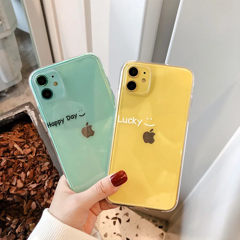 Luxury Clear Phone Case For iPhone 11 Pro XS Max X XR 7 8 6 6S Plus Ultra Thin Soft Silicone Back Cover Letter Transparent Cases |