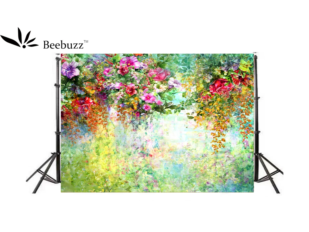 

Beebuzz Photo Background Colorful Morning Glory Oil Painting Style Background Backdrop