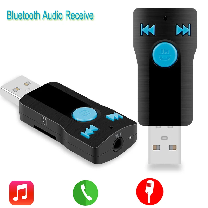 Car USB Bluetooth Adaptor Stereo Music 