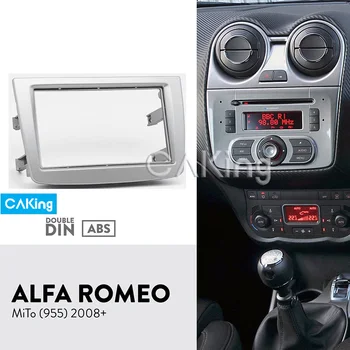 

Double Din Car Fascia Radio Panel for ALFA ROMEO MiTo (955) 2008+ Dash Fitting Kit Facia Face Plate Adapter Cover Front Bezel