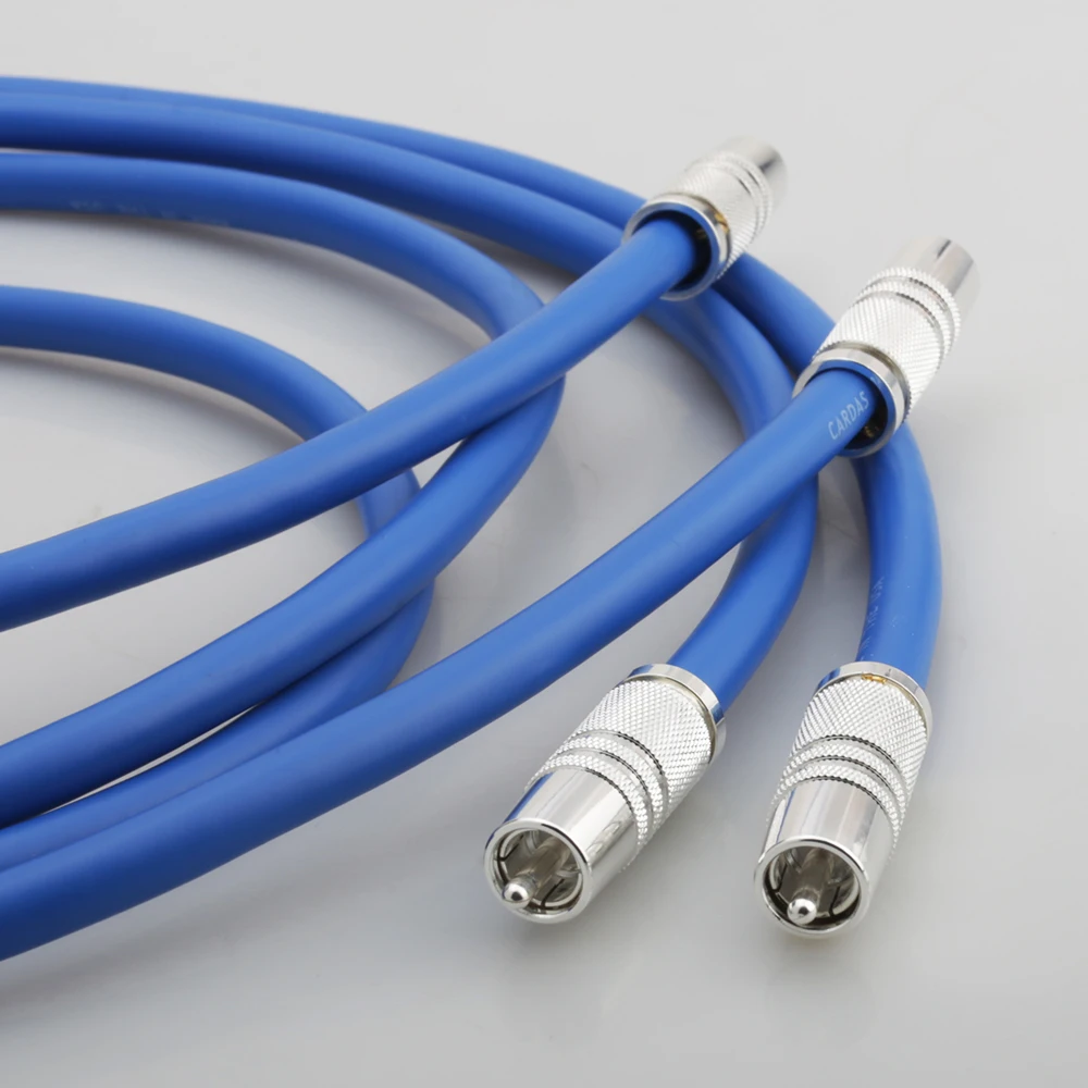 Прозрачный Светлый RCA кабель для соединения с картой посеребренный штекер Hi Fi