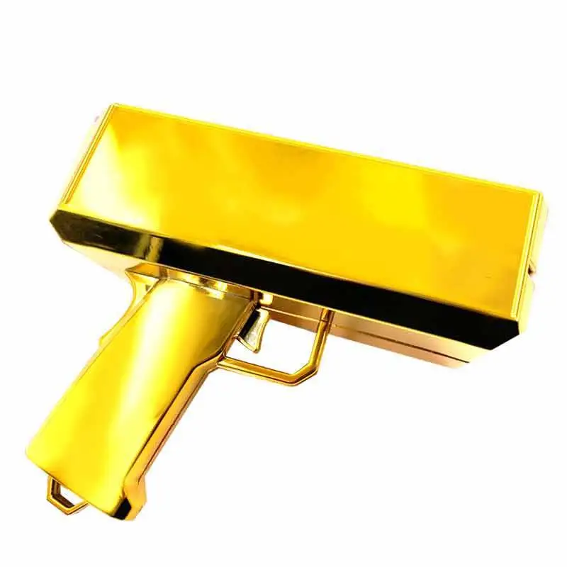 Make It Rain денежный пистолет, красная игрушка, рождественский подарок, вечерние игрушки, игра, косы, банкноты, денежный пистолет, игрушечный пистолет - Цвет: Золотой