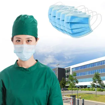 

In Stock! Fast Delivery! High-quality Non-woven Fabric Disposable Mask Three-layer Dust Mask Earhook Mask 170 * 95mm