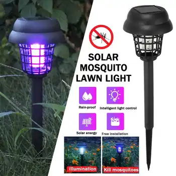 

IP65 Hot Solar Mosquito Killernight Light Outdoor Yard Garden Lawn Light Mosquito Repellent Insect Pest Bug Zapper Trapping Lamp