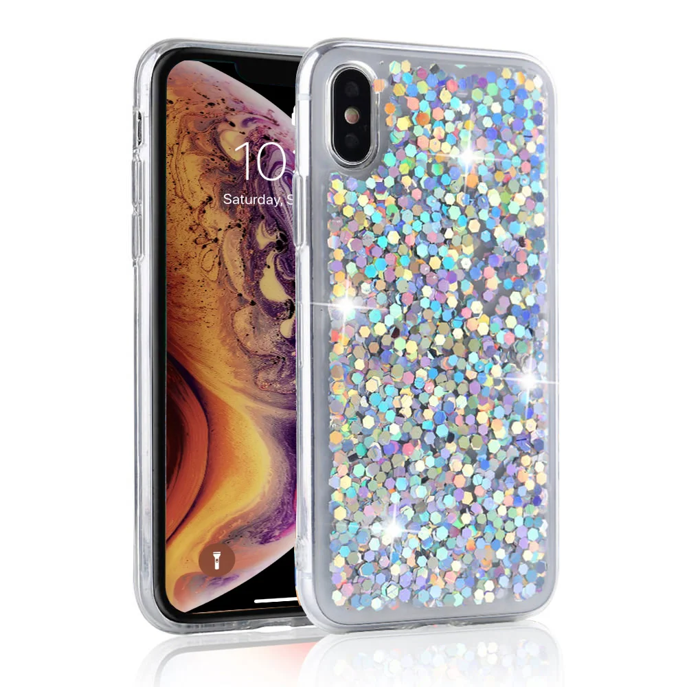 LCHULLE Роскошные блестящие Чехлы для Apple IPhone X XS XR 11 Pro MAX 6 6S 7 8 Plus 5 5S SE 2020 мягкий