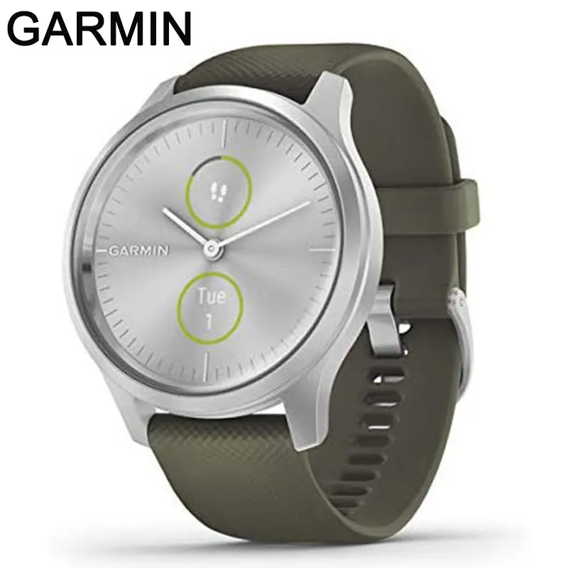 Гибридные Смарт часы Garmin move Style реальные руки и скрытый цветной сенсорный экран