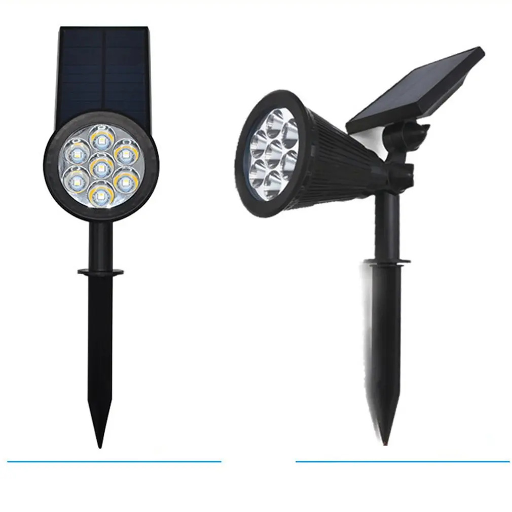 7 Led Солнечный Свет вставленный Газон лампа изменение цвета может быть зафиксирован Открытый Пейзаж прожектор сад двора настенный