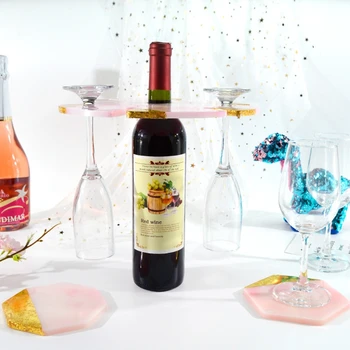 

Floral Shape Wine Glass Holder Resin Molds Silicone Agate Wine Rack Molds Tools