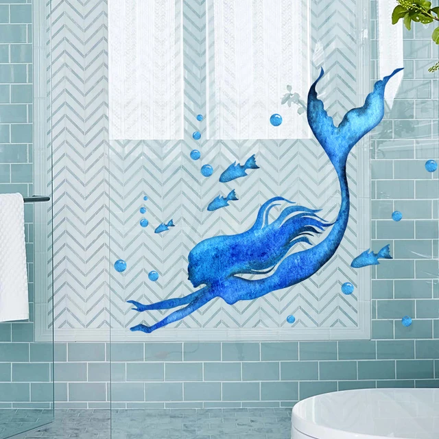 Papel pintado autoadhesivo Pared de baño  Pegatinas de decoración de pared  de baño-Aliexpress