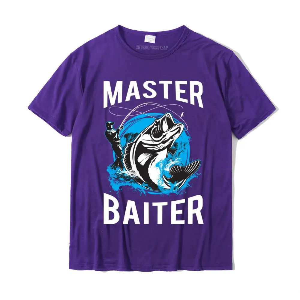 Normal Summer Tops & Tees Short Sleeve for Men 100% Cotton Summer/Fall O-Neck Tshirts Camisa Tops T Shirt Brand Mens Master Baiter Hoodie Funny Fishing Master Baiter Hoodie__MZ23981 purple