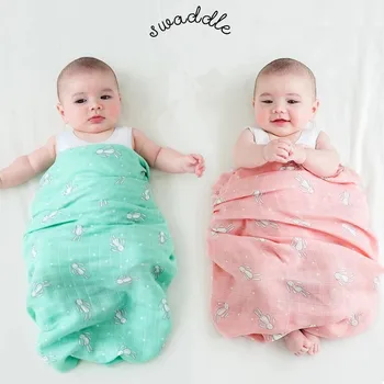 

Swaddle Blankets Muslin Bamboo Cotton baby wrap blanket Baby Swaddle Wrap, Burping Cloth & Stroller Cover