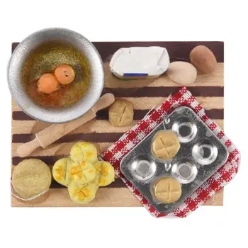 

1:12 Cute Dollhouse Miniature Toy Decorations Kids Wood color