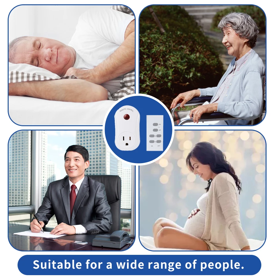ESPLENTY Smart Plug беспроводной пульт дистанционного управления 433,92 МГц розетка питания стандарт США(3 розетки+ 1 пульт дистанционного управления