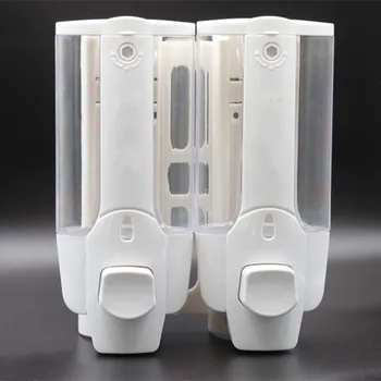 

Soap Dispenser Bath Accessories Dispenser For Soap 700ML Dual Head Wall Mount Shower Bath Washing Lotion Soap Shampoo Dispenser