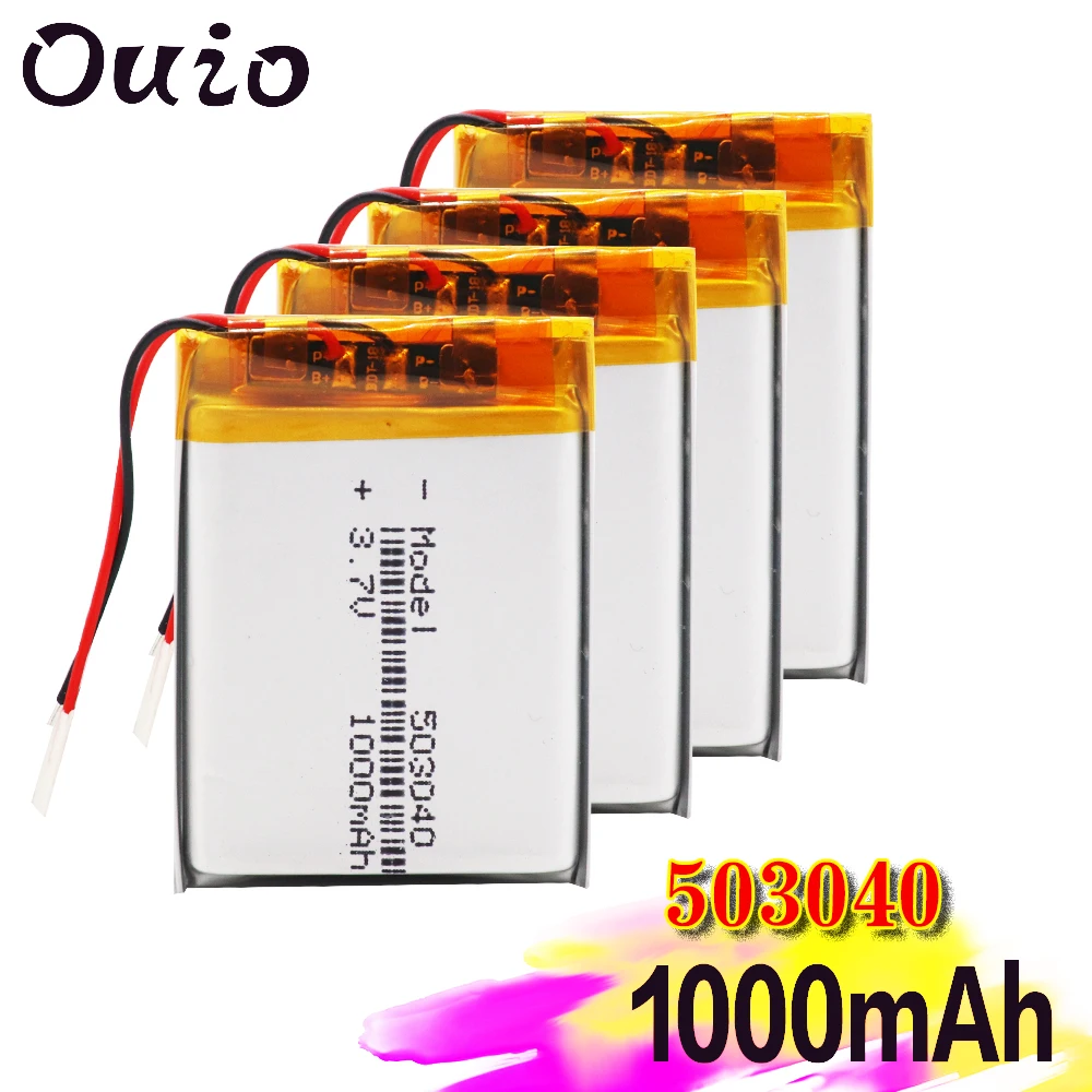 Аккумуляторная полимерная батарея 1000 mah 3 7 V 503040 литий-ионная для умного дома dvr GPS
