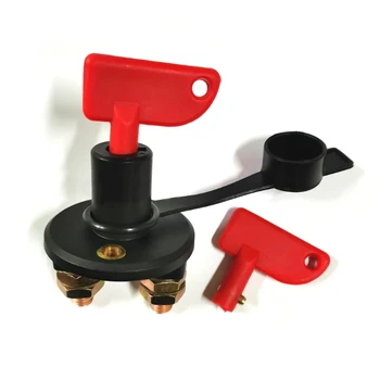 

12V 24V Red Key Cut Off Battery Main Kill Switch Vehicle Car Modified Isolator Disconnector Car Power Switch for Auto truck boat